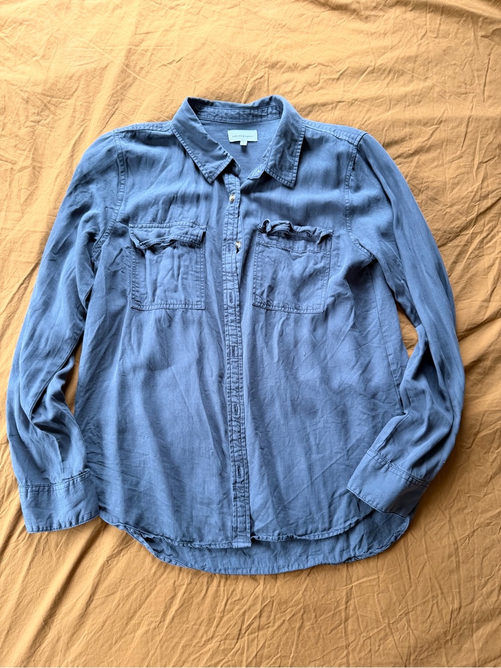 Women Light grey Button-Up Shirt